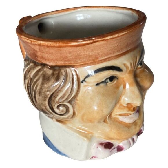 Vintage Toby Small Character Head Mug Made in Occupied Japan 1950s - Picture 2 of 12